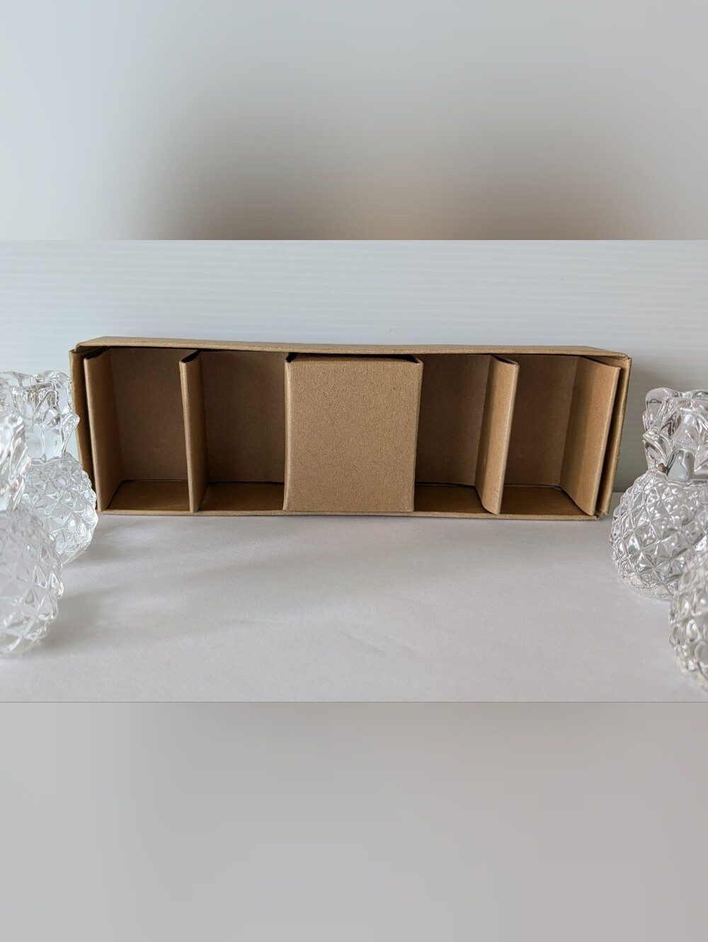 Williams Sonoma Clear Pineapple Taper Candle Holders - Set of 4 - Picture 7 of 13
